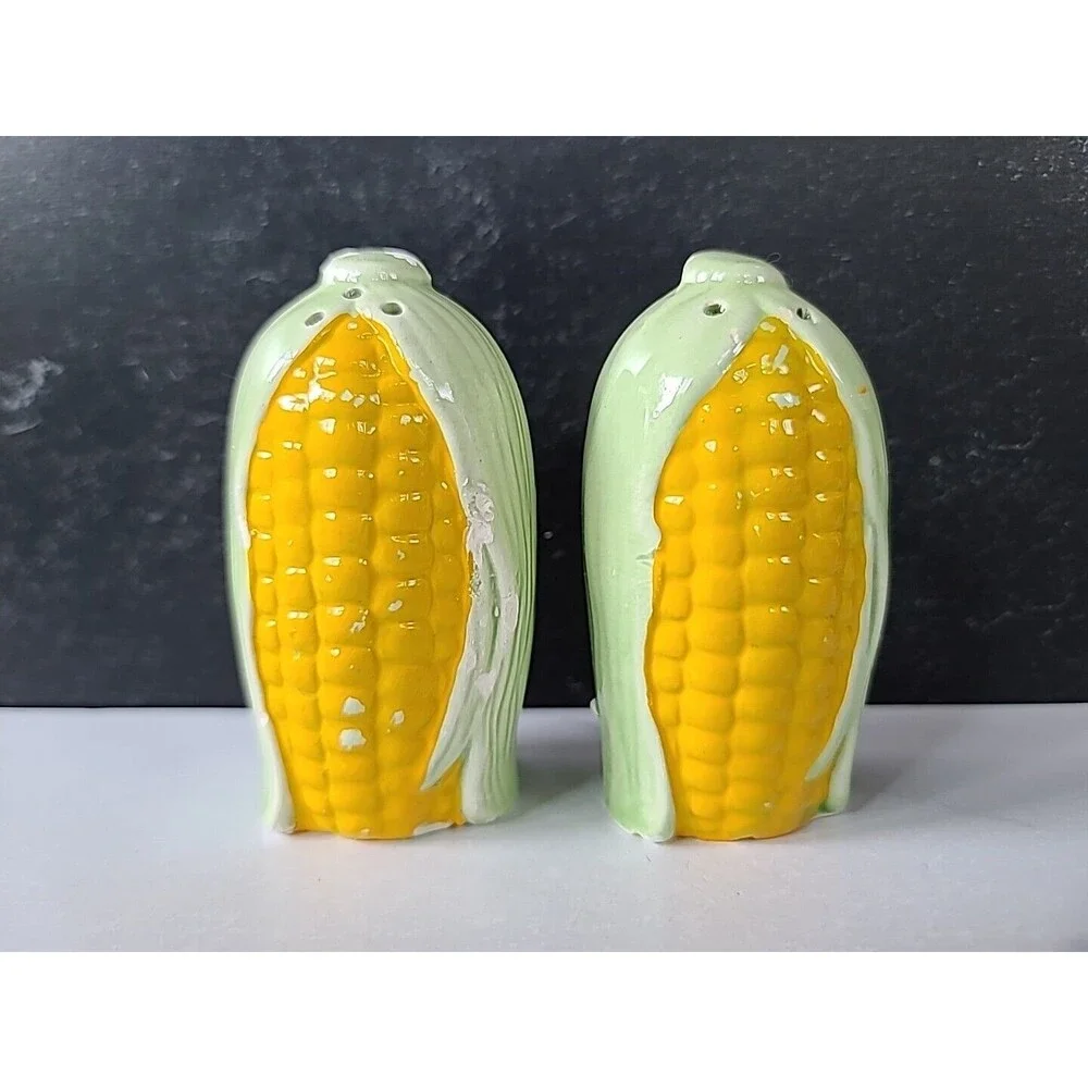 Corn On The Cob Salt And Pepper Shakers Vintage, READ Fair